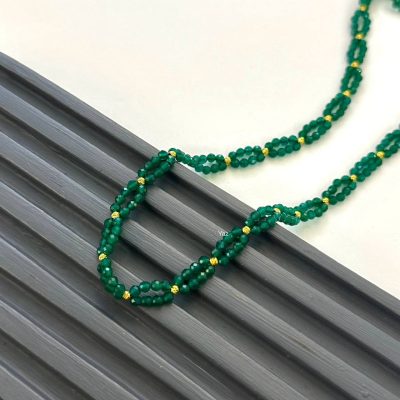 گردنبند سنگ اونیکس سبز